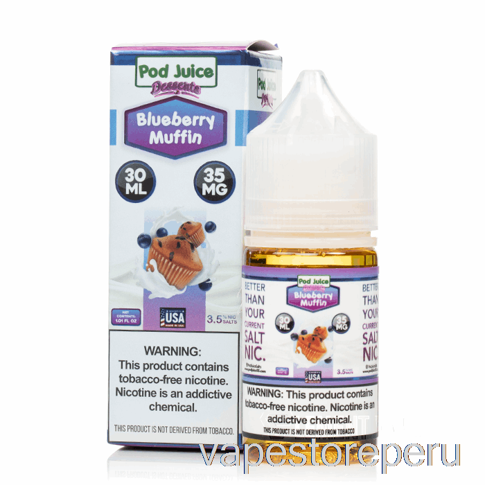 Muffin De Arándanos Vape Smoke - Jugo De Vaina - 30ml 35mg